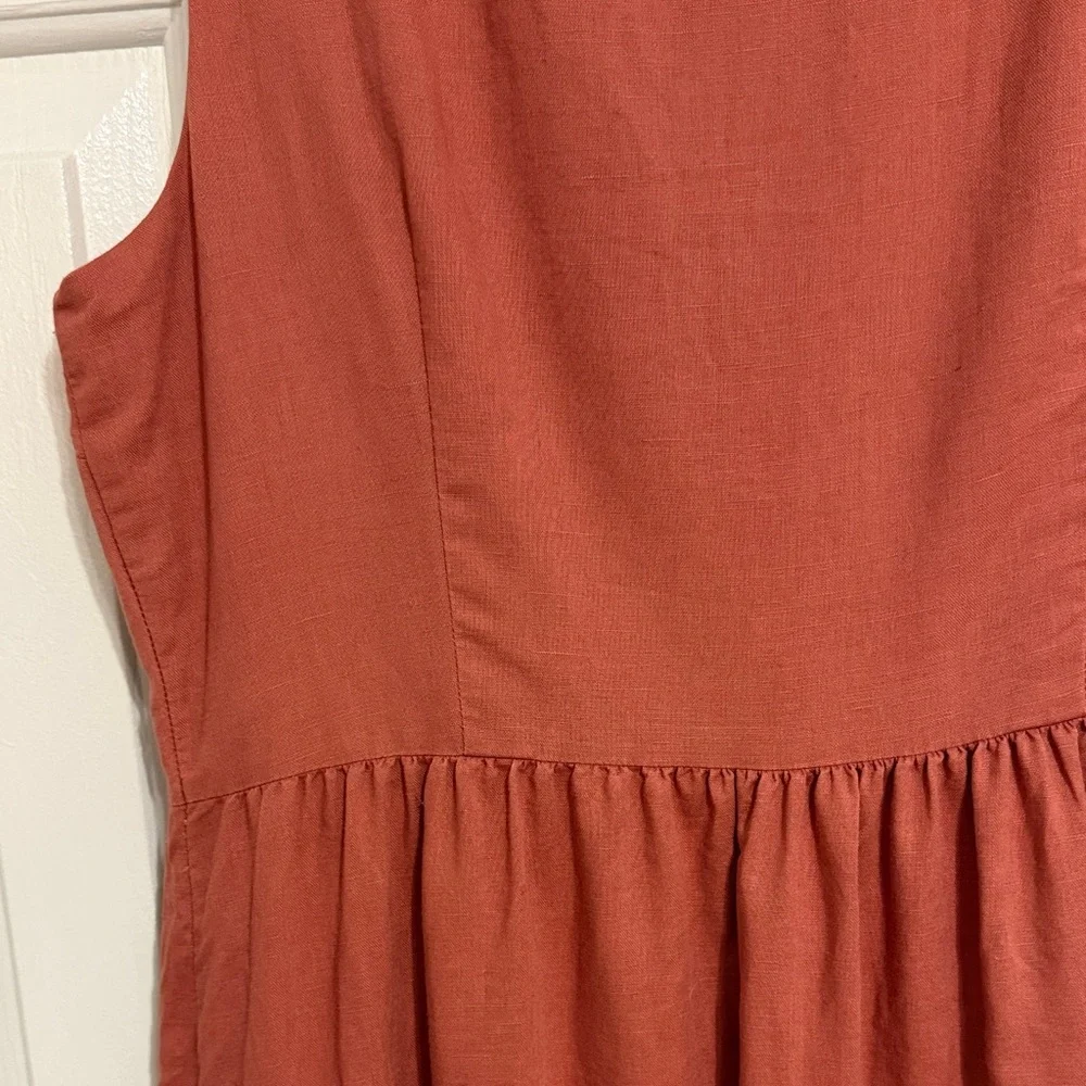 GAP Button-Front Midi Dress with Pockets - Picture 7 of 7